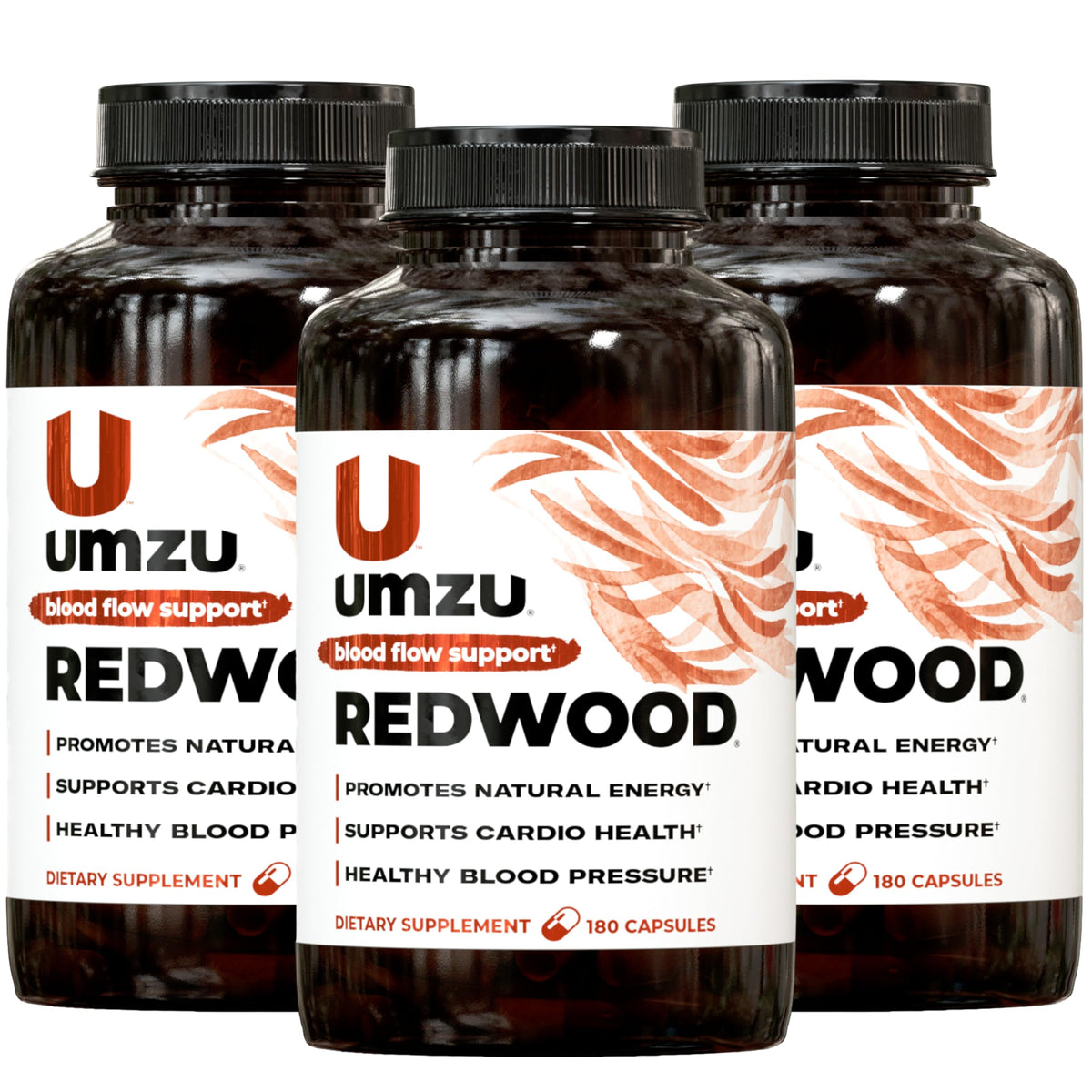 UMZU Redwood Max Nitric Oxide Booster, 1-Month Supply – Advanced Nitric Oxide Supplement with Fitnox Blend, Pine Bark, Resveratrol & Tart Cherry – Promotes Healthy Circulation, Energy and Recovery