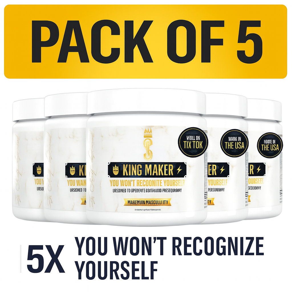 King Maker Pack of 1, 13-in-1 Anabolic Supplement for Men to Increase Stamina, Lean Muscle Growth & Recovery, N.O. Booster with Tongkat Ali (LJ100), 120 Capsules