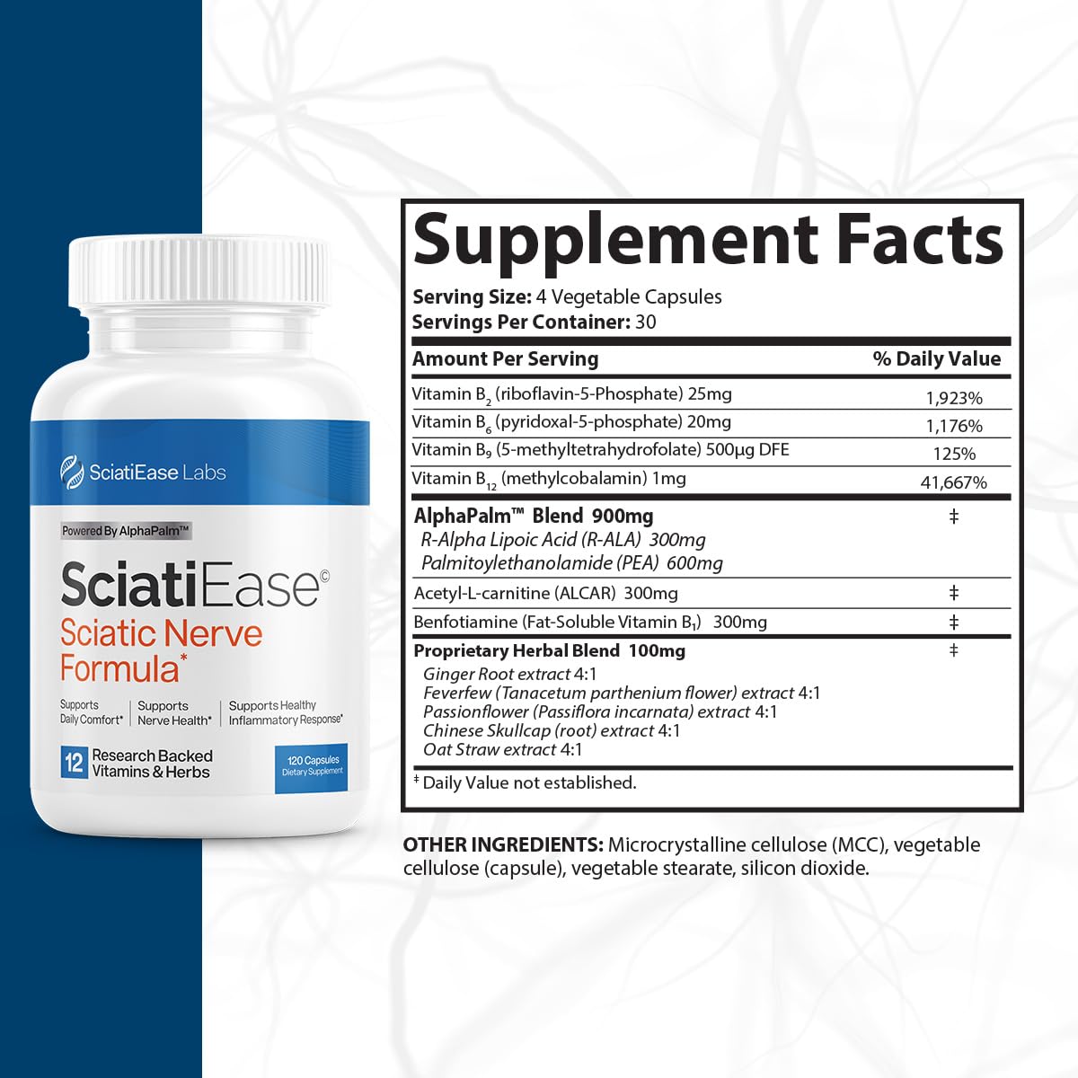Sciatic Nerve Health Support Supplement